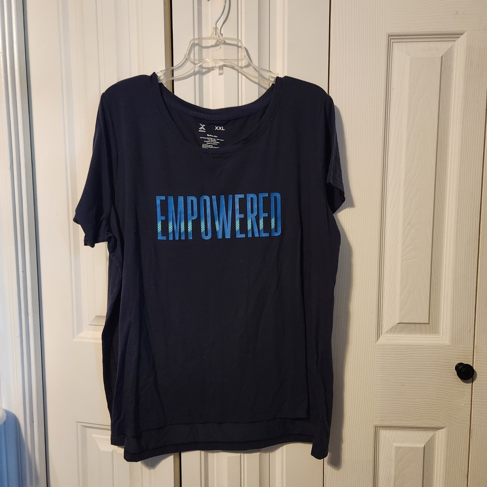 Xersion Navy Blue Empowered Tee